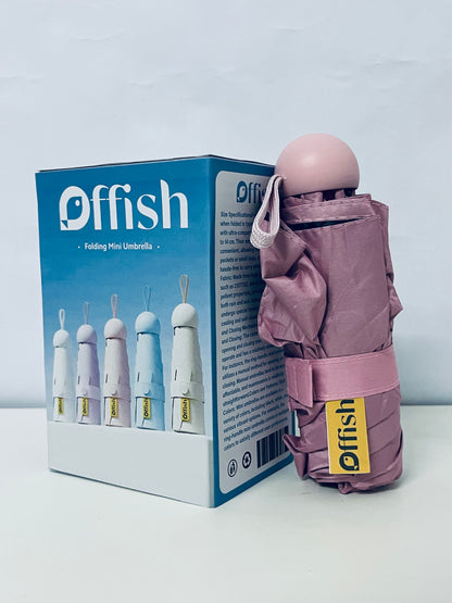 Offish Folding Mini Umbrella: Pocket-Sized Convenience for Rain or Shine