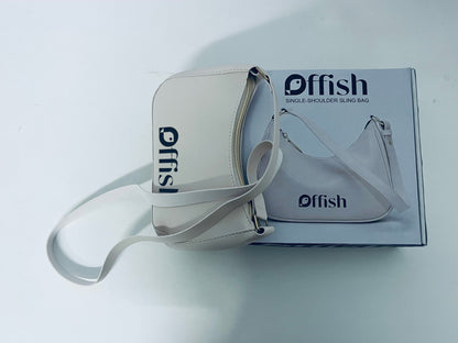 Offish Stylish Single-Shoulder Sling Bag, Retro Minimalist Versatile High-Quality Leather Crossbody Bag for Women, Daily Commute & Casual Storage