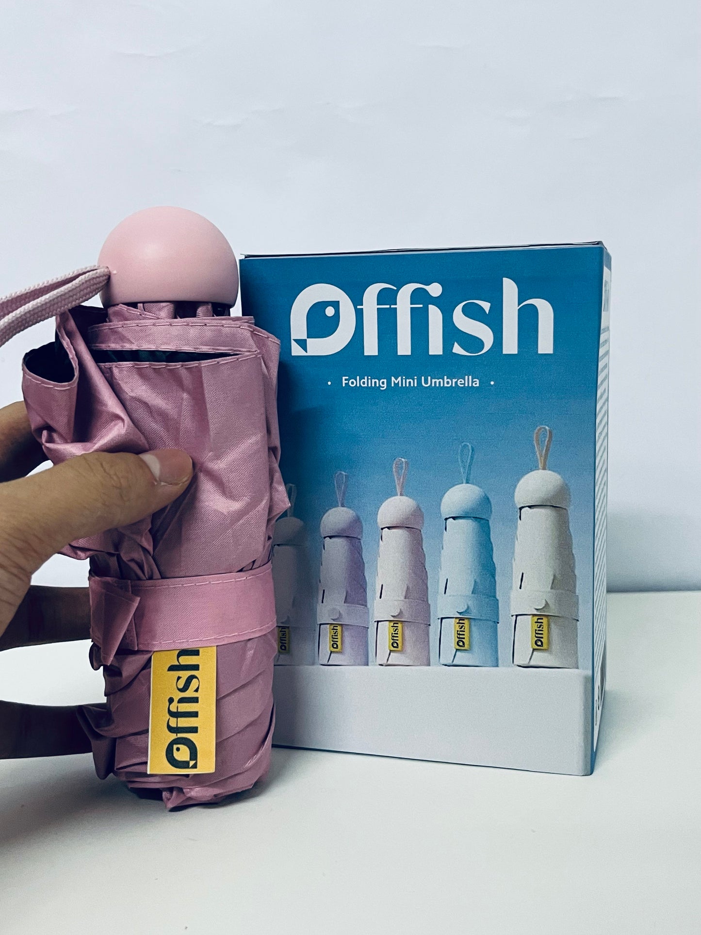 Offish Folding Mini Umbrella: Pocket-Sized Convenience for Rain or Shine