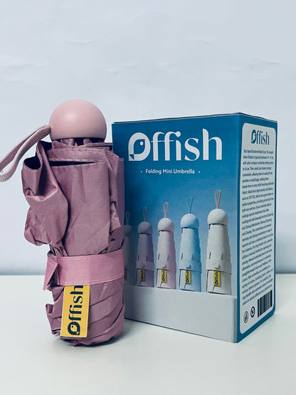 Offish Folding Mini Umbrella: Pocket-Sized Convenience for Rain or Shine