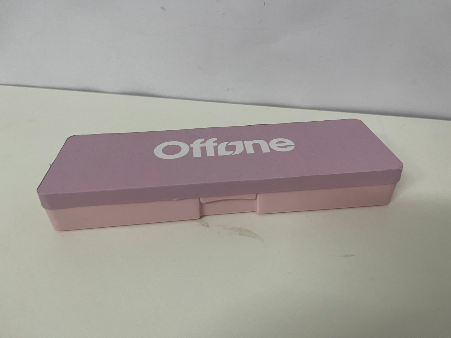 【Offone Pen boxes】——Offone Two-Tone Silicone Pencil Case - Macaron Pink, Large Capacity, Shockproof Stationery Organizer for Students