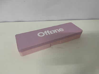 【Offone Pen boxes】——Offone Two-Tone Silicone Pencil Case - Macaron Pink, Large Capacity, Shockproof Stationery Organizer for Students