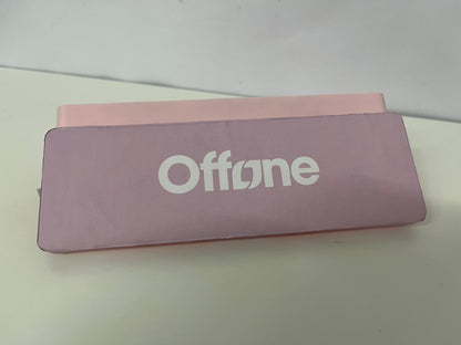 【Offone Pen boxes】——Offone Two-Tone Silicone Pencil Case - Macaron Pink, Large Capacity, Shockproof Stationery Organizer for Students