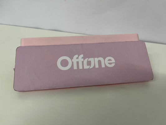 【Offone Pen boxes】——Offone Two-Tone Silicone Pencil Case - Macaron Pink, Large Capacity, Shockproof Stationery Organizer for Students