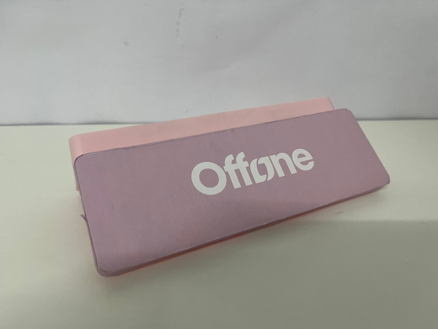 【Offone Pen boxes】——Offone Two-Tone Silicone Pencil Case - Macaron Pink, Large Capacity, Shockproof Stationery Organizer for Students