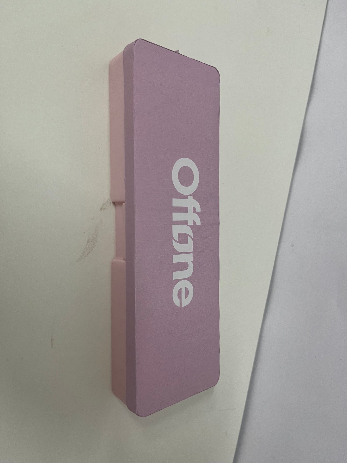 【Offone Pen boxes】——Offone Two-Tone Silicone Pencil Case - Macaron Pink, Large Capacity, Shockproof Stationery Organizer for Students