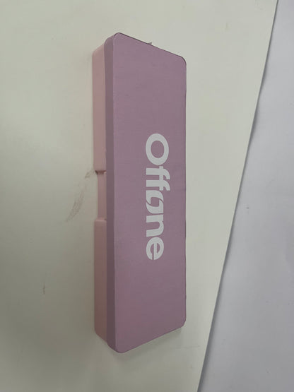 【Offone Pen boxes】——Offone Two-Tone Silicone Pencil Case - Macaron Pink, Large Capacity, Shockproof Stationery Organizer for Students