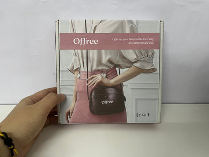 [Offree Crossbody bags]—— Offree Vintage Waxed Leather Crossbody Bag - Versatile Commute Shoulder Bag