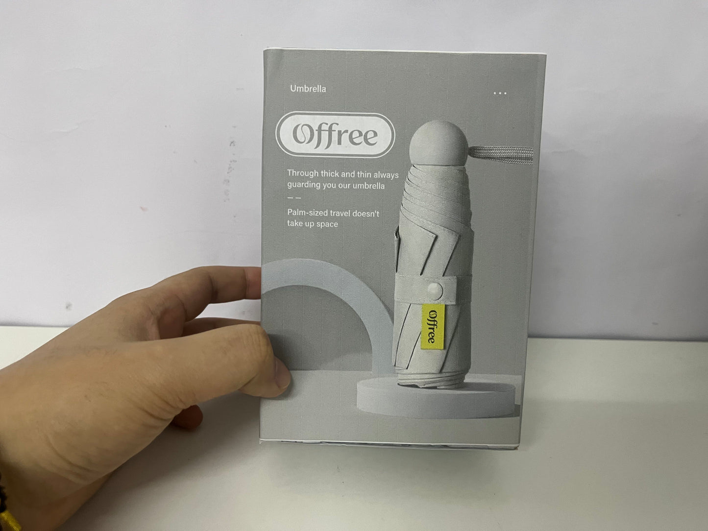 [Offree Umbrellas]——Offree Palm-Sized 6-Fold UV Protection Umbrella - Mini Portable Sun & Rain Umbrella Design Highlights