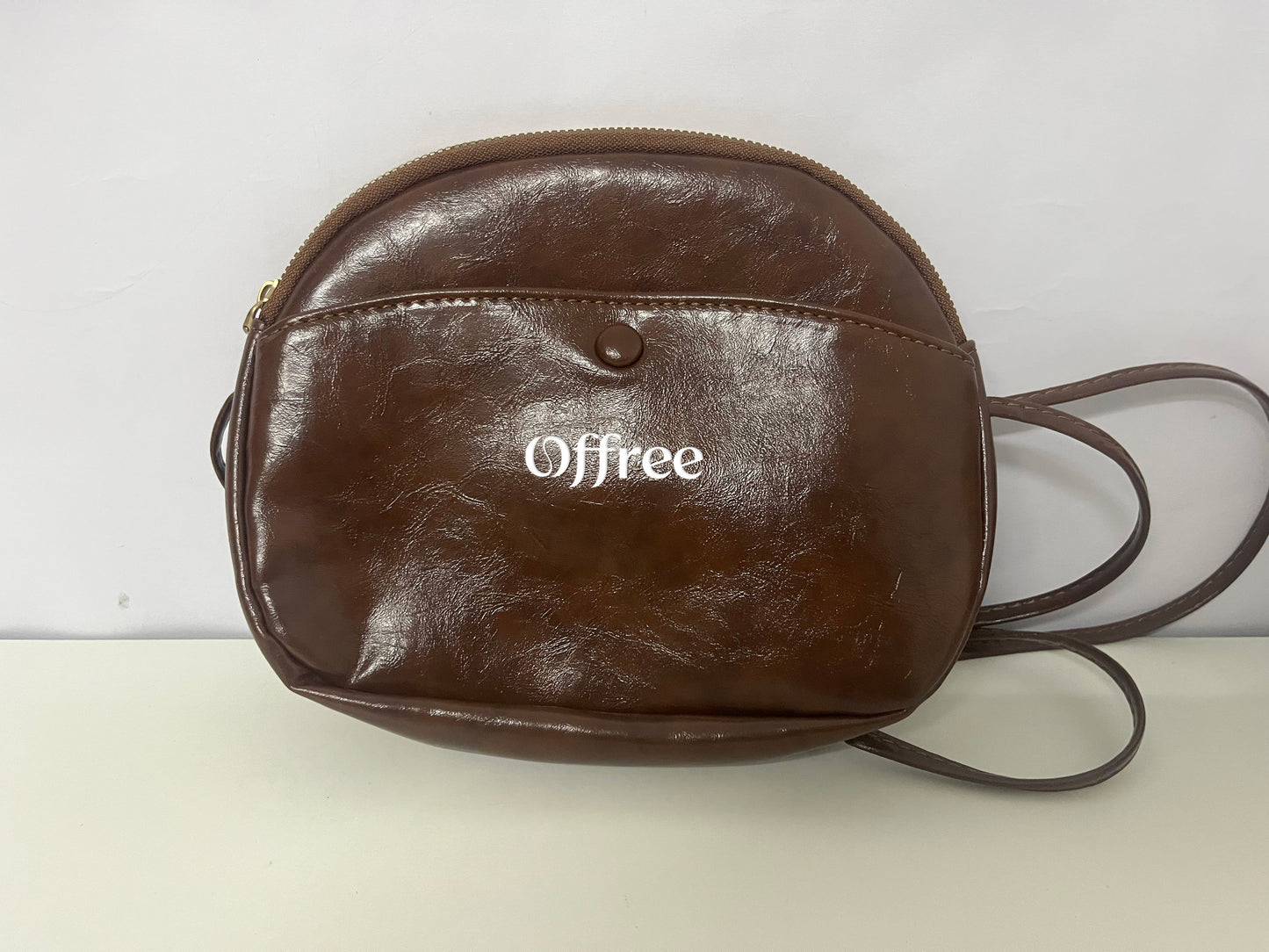 [Offree Crossbody bags]—— Offree Vintage Waxed Leather Crossbody Bag - Versatile Commute Shoulder Bag