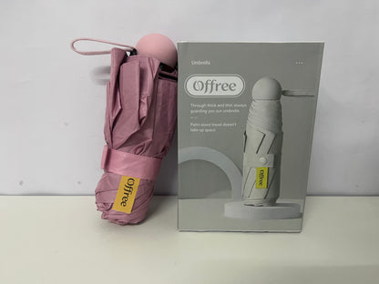 [Offree Umbrellas]——Offree Palm-Sized 6-Fold UV Protection Umbrella - Mini Portable Sun & Rain Umbrella Design Highlights
