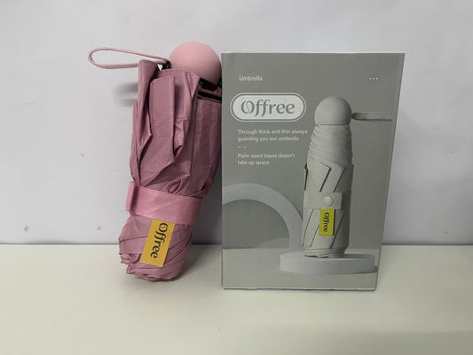 [Offree Umbrellas]——Offree Palm-Sized 6-Fold UV Protection Umbrella - Mini Portable Sun & Rain Umbrella Design Highlights