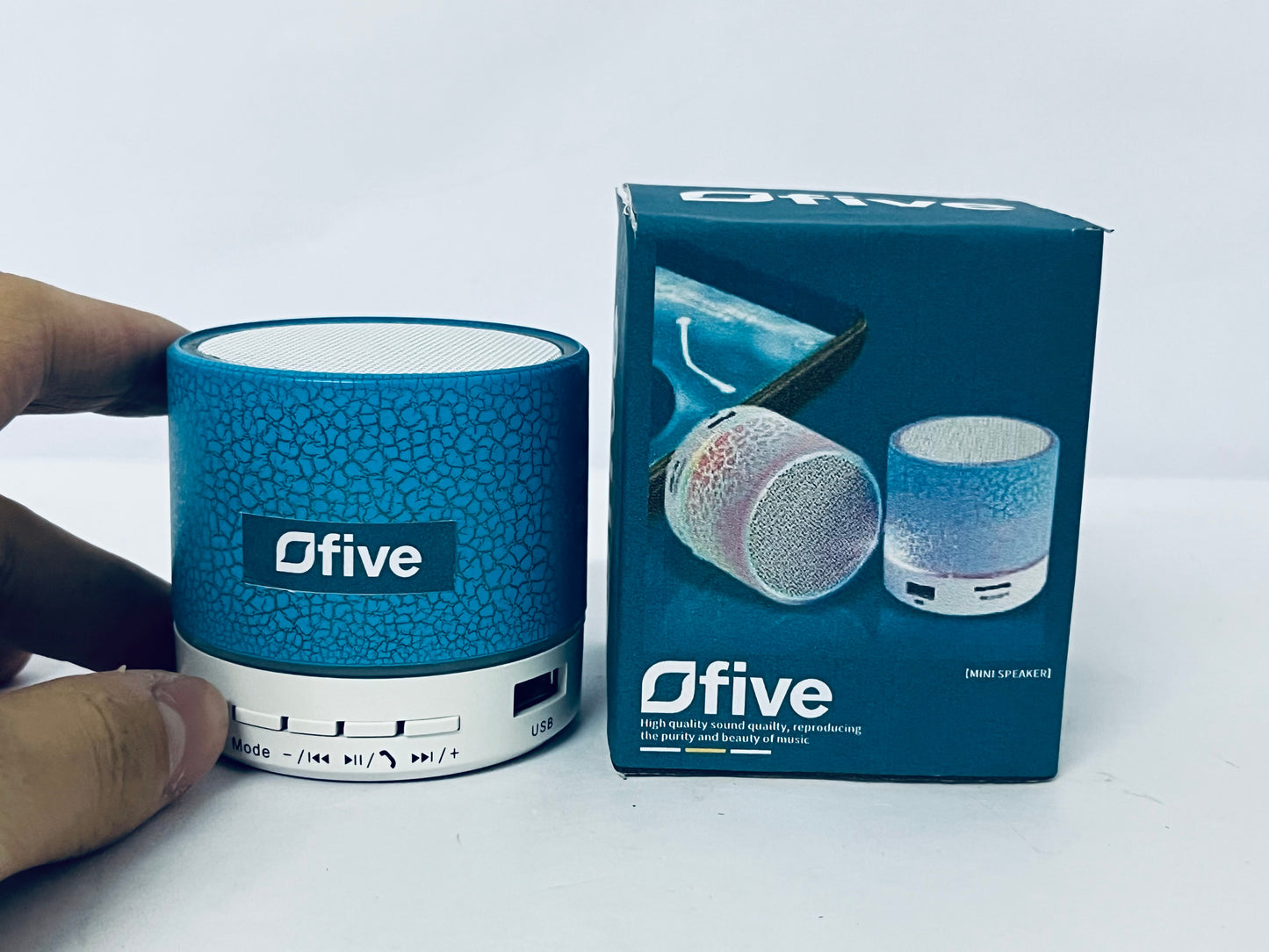 Ofive Small Speaker, Bluetooth Speaker with 360°HD Stereo Sound and Robust Bass, Mini Speakers with Hands-Free Call, IP67 Waterproof, Portable Speakers for Shower, Room, Car, Trip, Ideal Gift for Men, Women