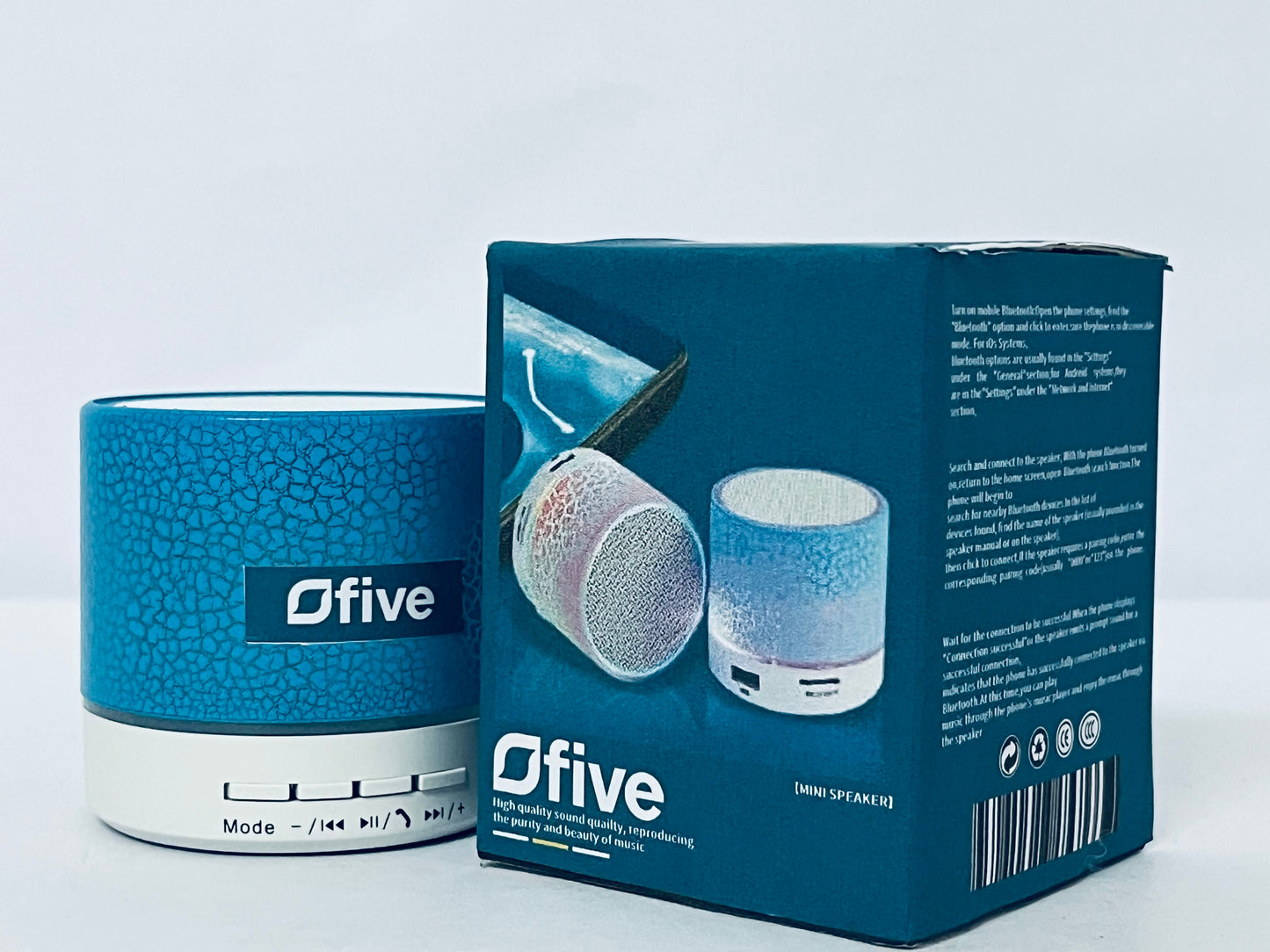 Ofive Small Speaker, Bluetooth Speaker with 360°HD Stereo Sound and Robust Bass, Mini Speakers with Hands-Free Call, IP67 Waterproof, Portable Speakers for Shower, Room, Car, Trip, Ideal Gift for Men, Women