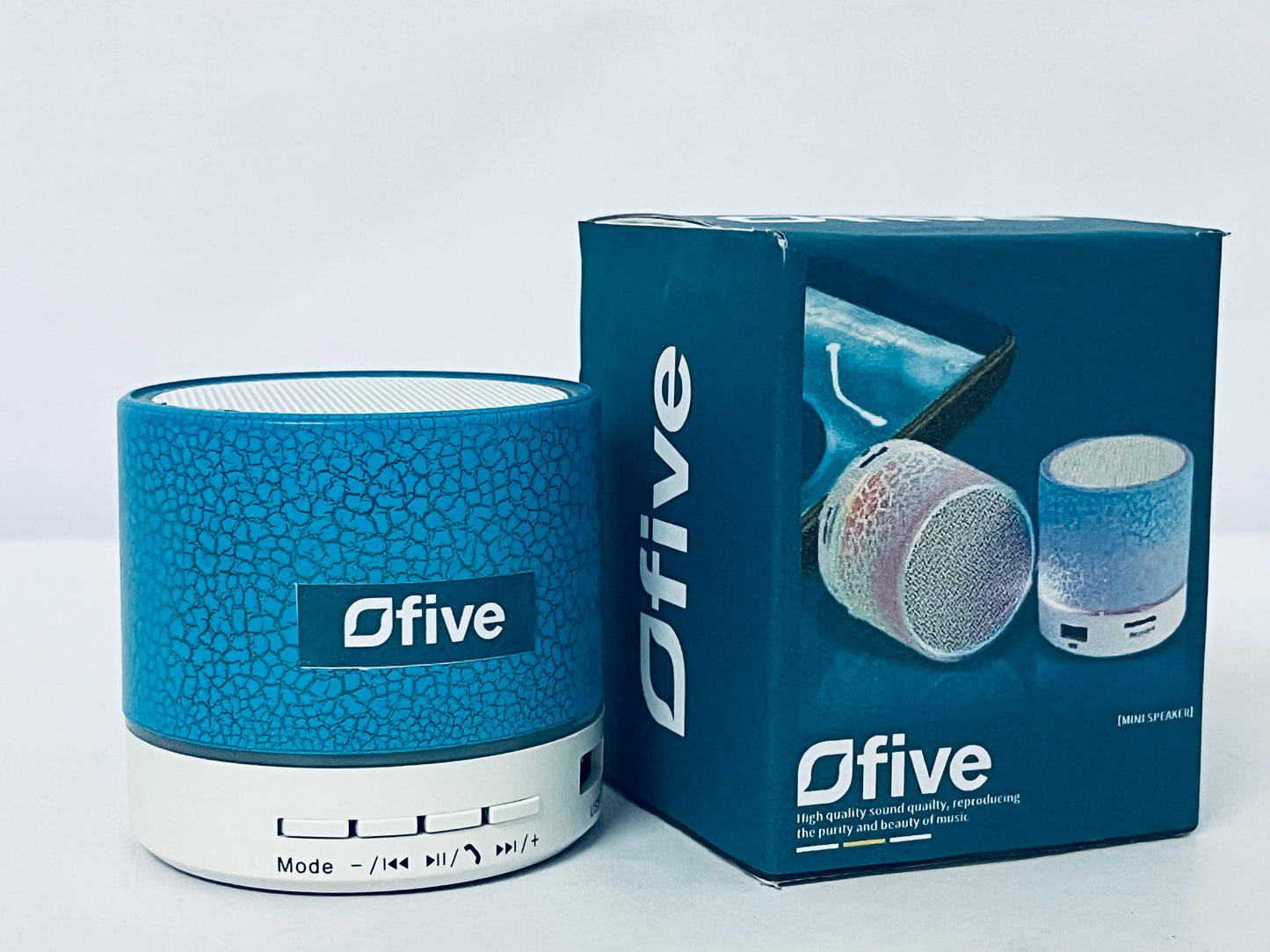 Ofive Small Speaker, Bluetooth Speaker with 360°HD Stereo Sound and Robust Bass, Mini Speakers with Hands-Free Call, IP67 Waterproof, Portable Speakers for Shower, Room, Car, Trip, Ideal Gift for Men, Women