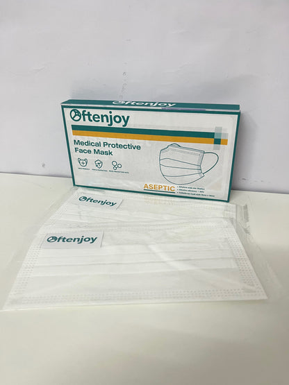 [Oftenjoy Protective face masks for medical use]——Medical Protective Face Mask - Sterile Individually Wrapped, Bacterial Filtration Rate ≥98%