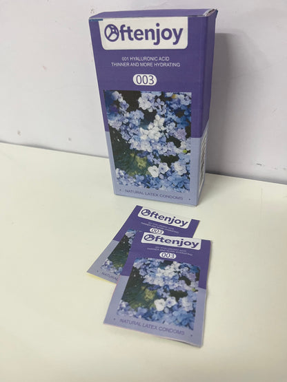 [Oftenjoy Condoms]——003 Hyaluronic Acid Condoms - Ultra-Thin & Hydrating Latex Condoms