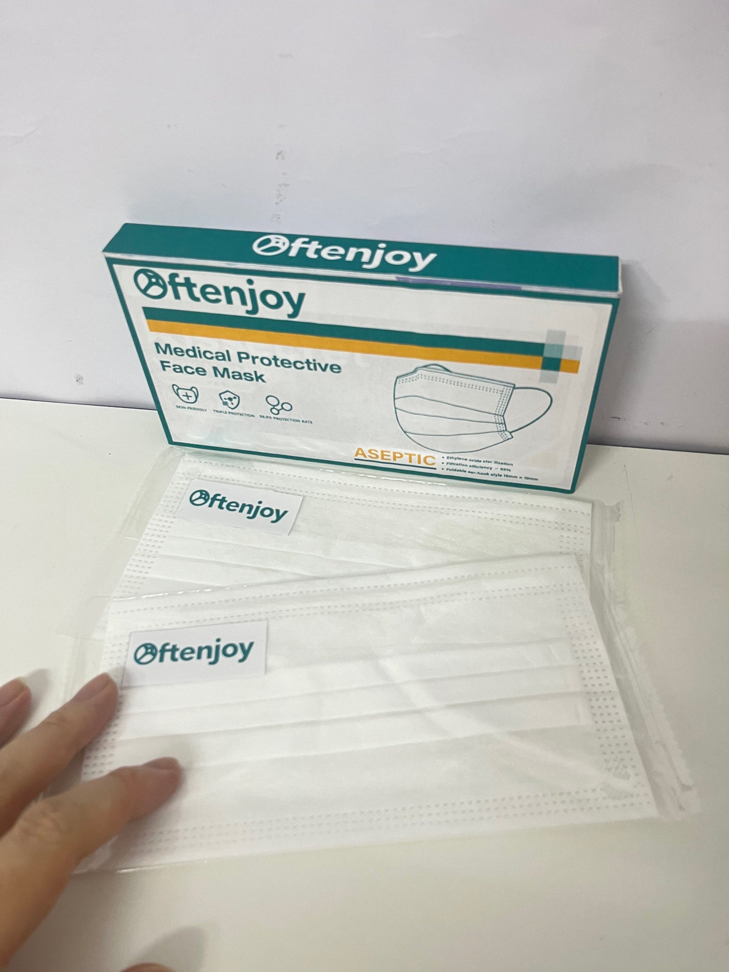 [Oftenjoy Protective face masks for medical use]——Medical Protective Face Mask - Sterile Individually Wrapped, Bacterial Filtration Rate ≥98%
