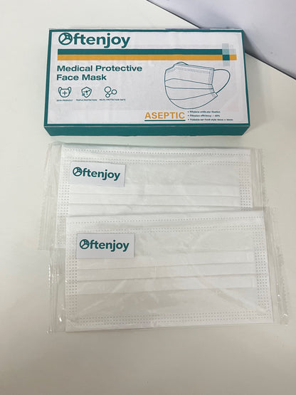 [Oftenjoy Protective face masks for medical use]——Medical Protective Face Mask - Sterile Individually Wrapped, Bacterial Filtration Rate ≥98%
