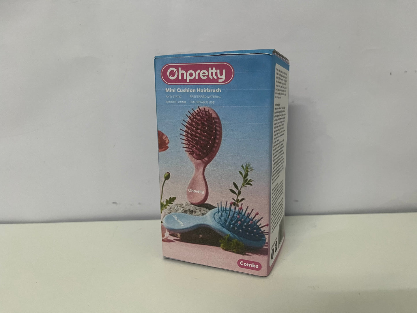 [Ohpretty Combs]——Mini Cushion Hairbrush - Portable Anti-Static Massage Comb