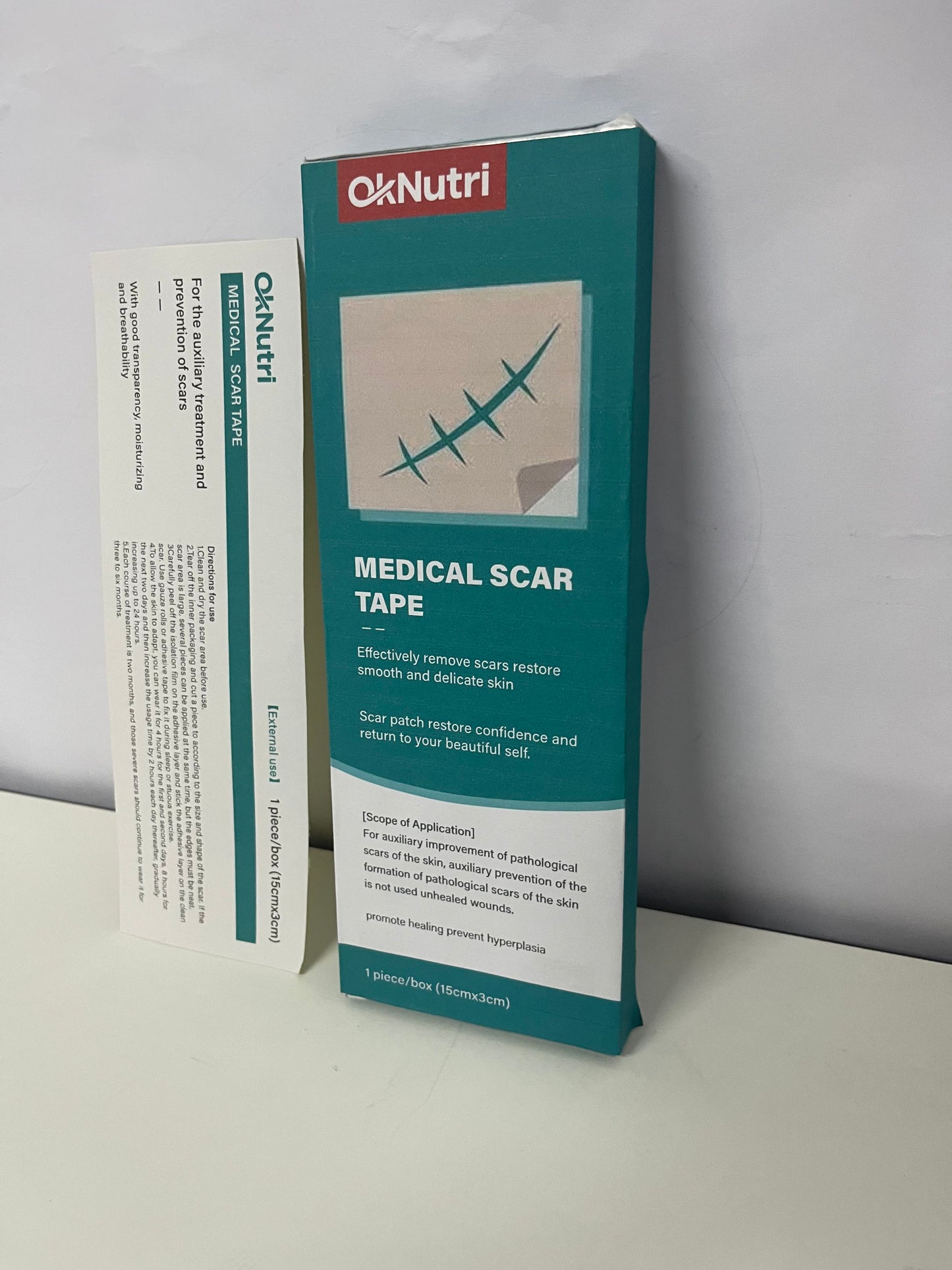 OkNutri Medical Scar Tape, Effectively Remove Scars & Prevent Hyperplasia, Restore Smooth Delicate Skin