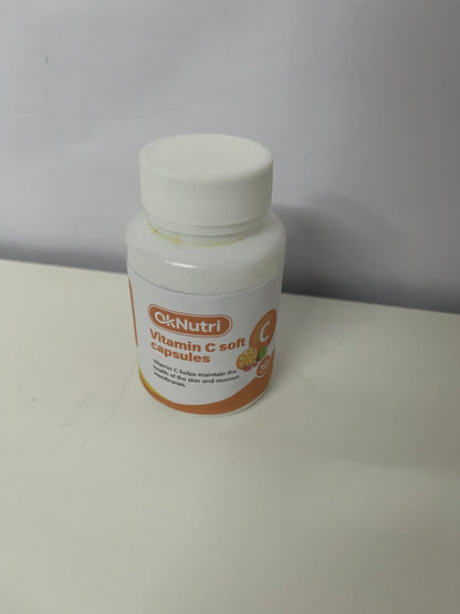 OkNutri Vitamin C Soft Capsules, 30 Count - Support Skin & Mucous Membrane Health, Your Daily Vitamin C Supplement