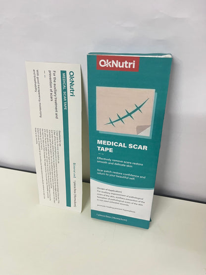 OkNutri Medical Scar Tape, Effectively Remove Scars & Prevent Hyperplasia, Restore Smooth Delicate Skin