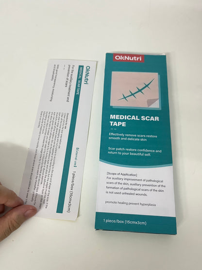 OkNutri Medical Scar Tape, Effectively Remove Scars & Prevent Hyperplasia, Restore Smooth Delicate Skin