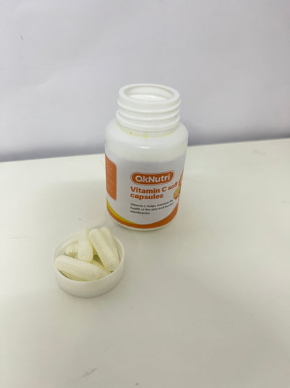 OkNutri Vitamin C Soft Capsules, 30 Count - Support Skin & Mucous Membrane Health, Your Daily Vitamin C Supplement