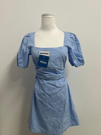 Okjoy Dresses Light Blue Puff - Sleeve Dress - A Perfect Encounter of Sweetness and Elegance