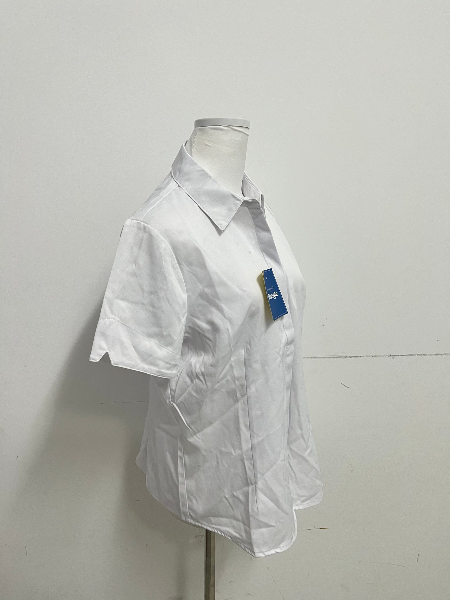 Olangle Chemises Womens Stain Shield Dress Shirts Wrinkle Free Short Sleeve