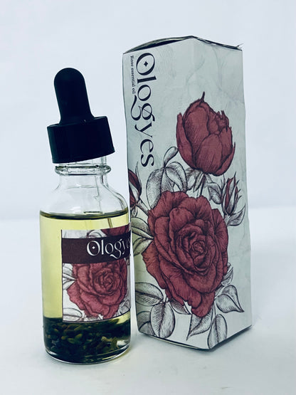 Ologyes Rose Essential Oil 100% Pure Natural Scent for Diffusers, Candles, Soap Making & Aromatherapy-Relaxing Home & Gift Essential Oil for Bath, Massage