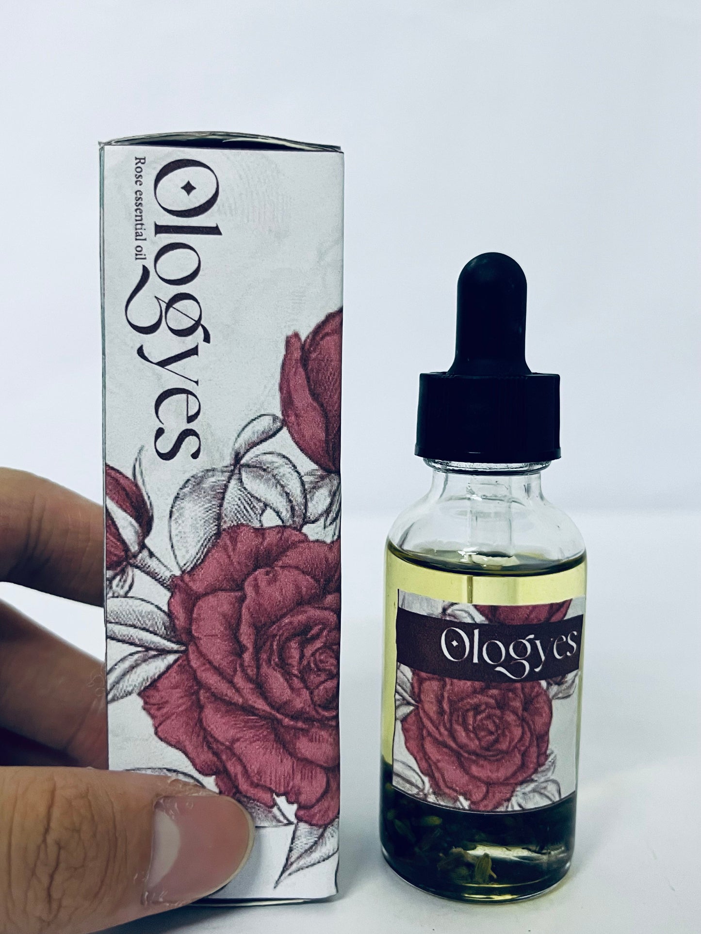 Ologyes Rose Essential Oil 100% Pure Natural Scent for Diffusers, Candles, Soap Making & Aromatherapy-Relaxing Home & Gift Essential Oil for Bath, Massage