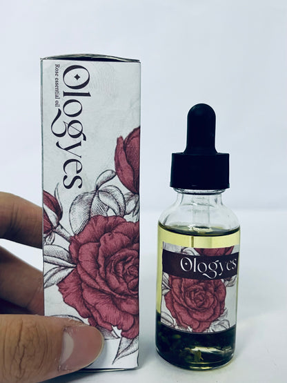 Ologyes Rose Essential Oil 100% Pure Natural Scent for Diffusers, Candles, Soap Making & Aromatherapy-Relaxing Home & Gift Essential Oil for Bath, Massage