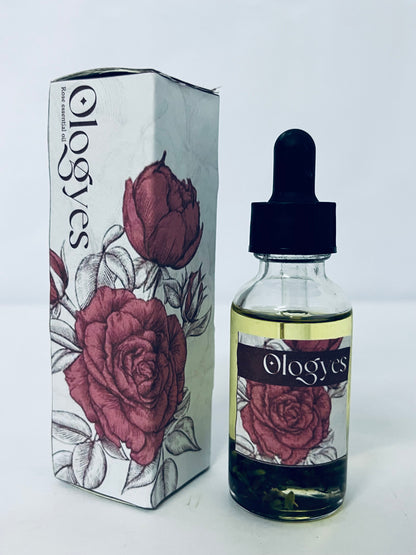 Ologyes Rose Essential Oil 100% Pure Natural Scent for Diffusers, Candles, Soap Making & Aromatherapy-Relaxing Home & Gift Essential Oil for Bath, Massage