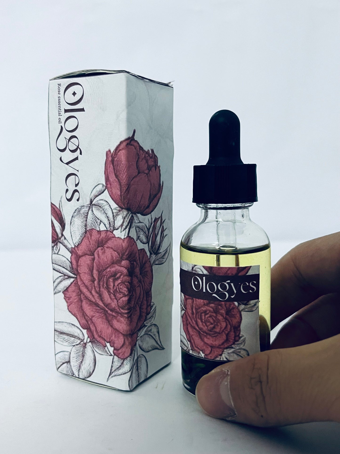 Ologyes Rose Essential Oil 100% Pure Natural Scent for Diffusers, Candles, Soap Making & Aromatherapy-Relaxing Home & Gift Essential Oil for Bath, Massage