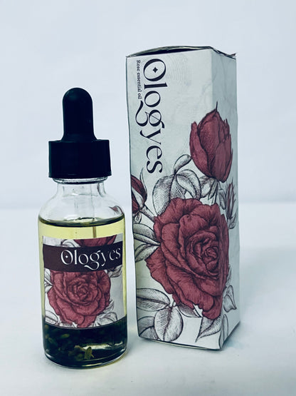Ologyes Rose Essential Oil 100% Pure Natural Scent for Diffusers, Candles, Soap Making & Aromatherapy-Relaxing Home & Gift Essential Oil for Bath, Massage