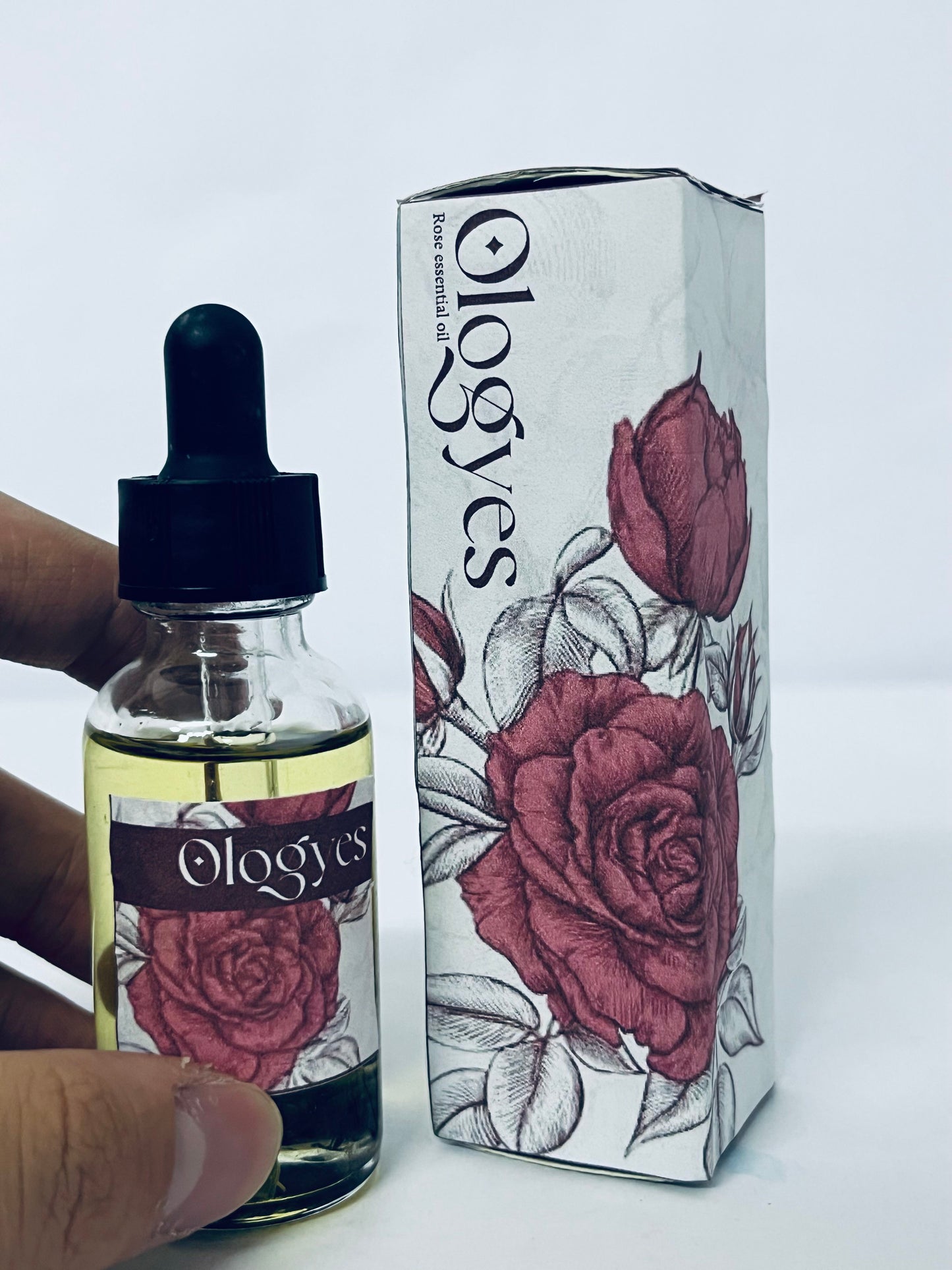 Ologyes Rose Essential Oil 100% Pure Natural Scent for Diffusers, Candles, Soap Making & Aromatherapy-Relaxing Home & Gift Essential Oil for Bath, Massage
