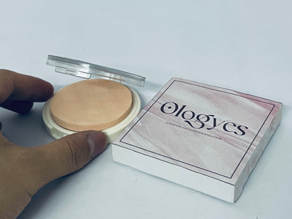 Ologyes Clean Invisible Pressed Powder, Lightweight, Breathable, Vegan Formula, Ivory 105