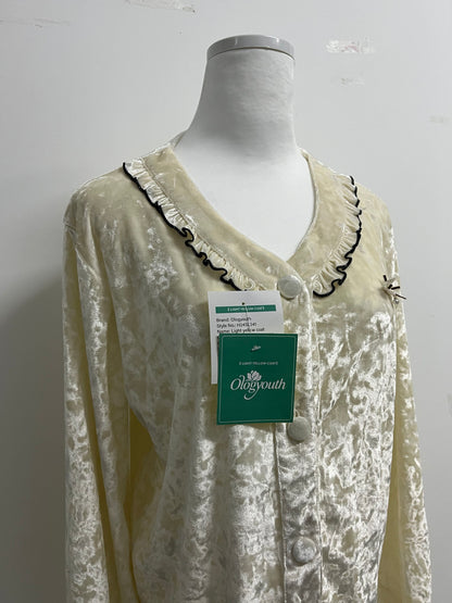 Ologyouth Sleepwear Velvet Robe for Women Sexy Sleepwear