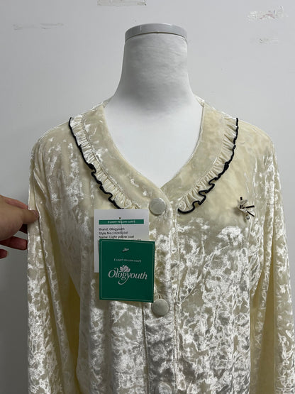 Ologyouth Sleepwear Velvet Robe for Women Sexy Sleepwear