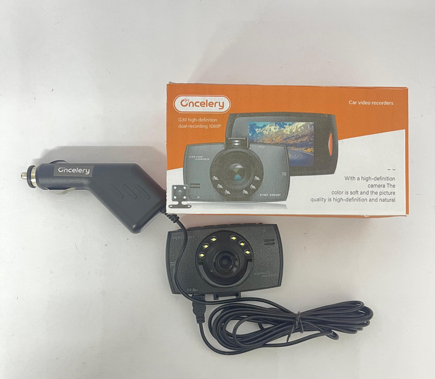 Oncelery Car Dash Cam Camera Video DVR Recorder Night Vision+G-sensor 1080P HD