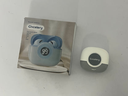 Oncelery Bluetooth Headphones True Wireless Earbuds 50H Playback LED Power Display Earphones with Wireless Charging Case