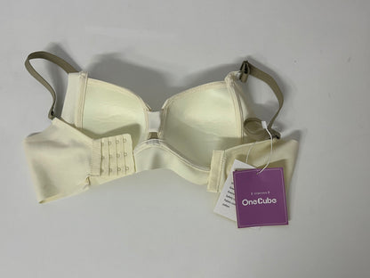 [OneCube Bras]-Cream White Wireless Bra - Comfortable, Supportive & Breathable Lingerie