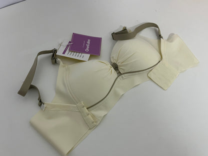 [OneCube Bras]-Cream White Wireless Bra - Comfortable, Supportive & Breathable Lingerie