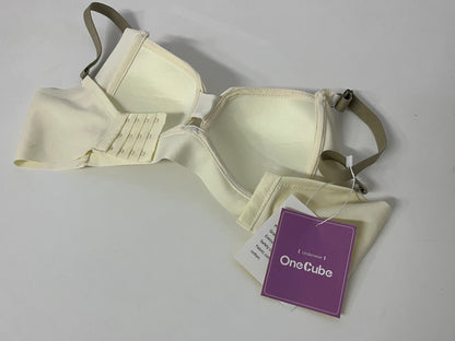 [OneCube Bras]-Cream White Wireless Bra - Comfortable, Supportive & Breathable Lingerie