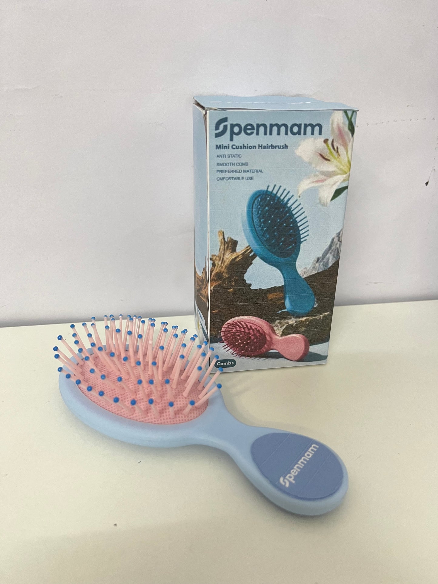 「Openmam Combs」——Mini Cushion Hairbrush - Portable Anti-Static Massage Comb