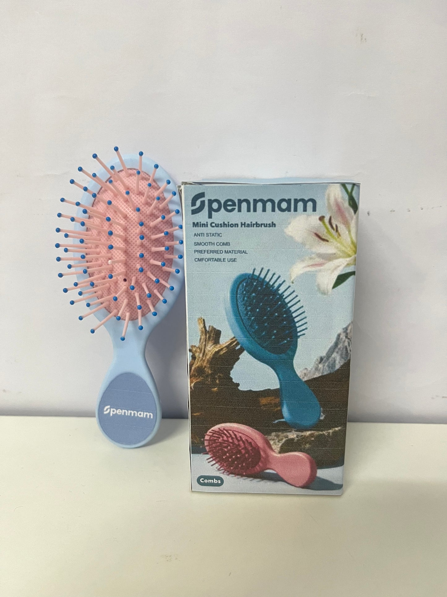 「Openmam Combs」——Mini Cushion Hairbrush - Portable Anti-Static Massage Comb