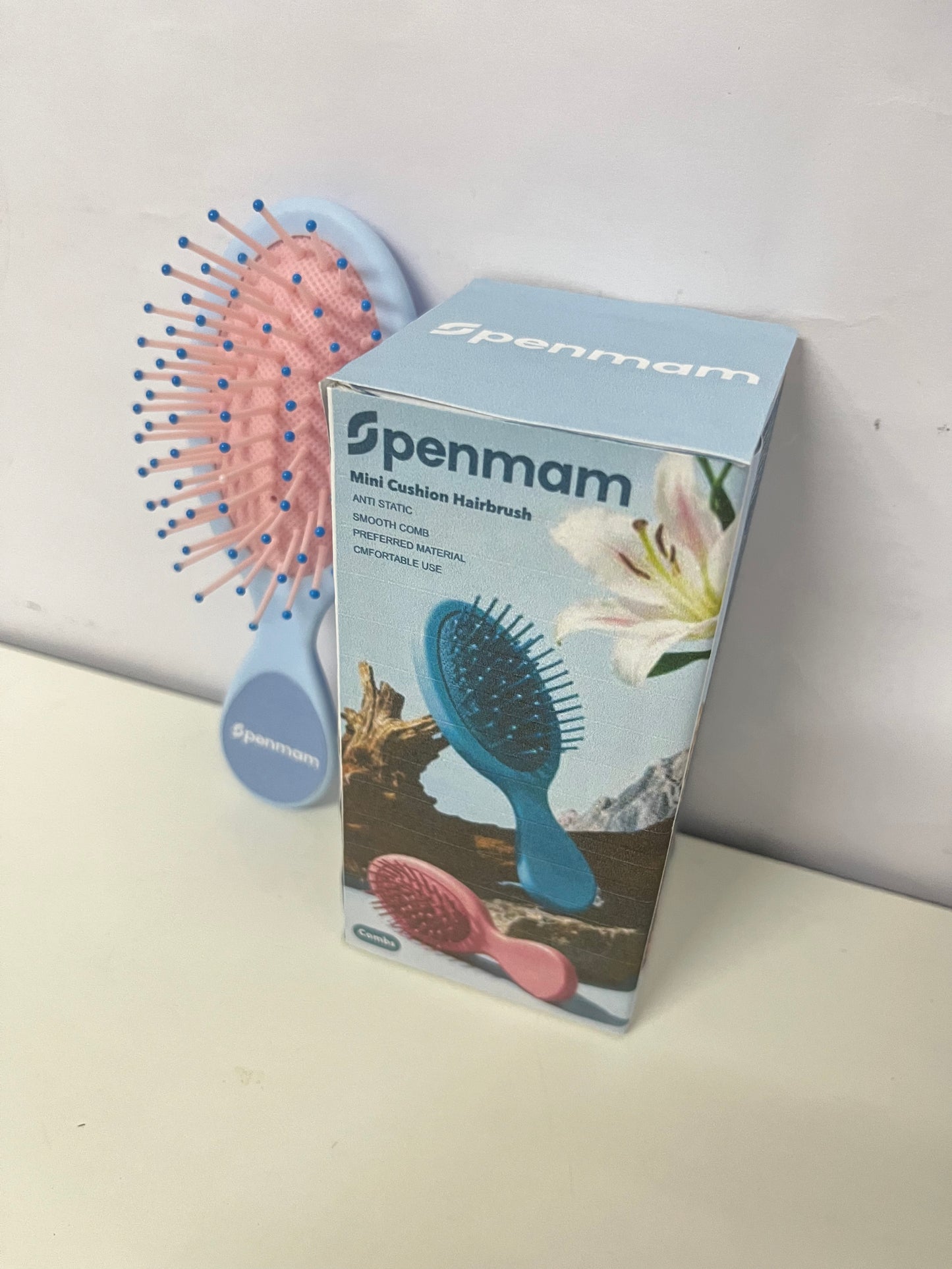 「Openmam Combs」——Mini Cushion Hairbrush - Portable Anti-Static Massage Comb