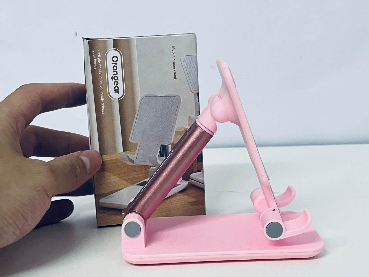 Orangear Foldable  Phone Stand: A Comfortable Partner for Streaming & Gaming